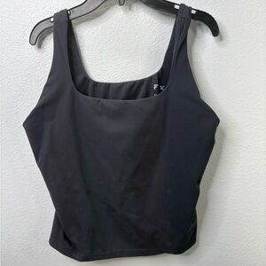 FLX Athletic Cropped Tank Top With Built In Bra Size XL